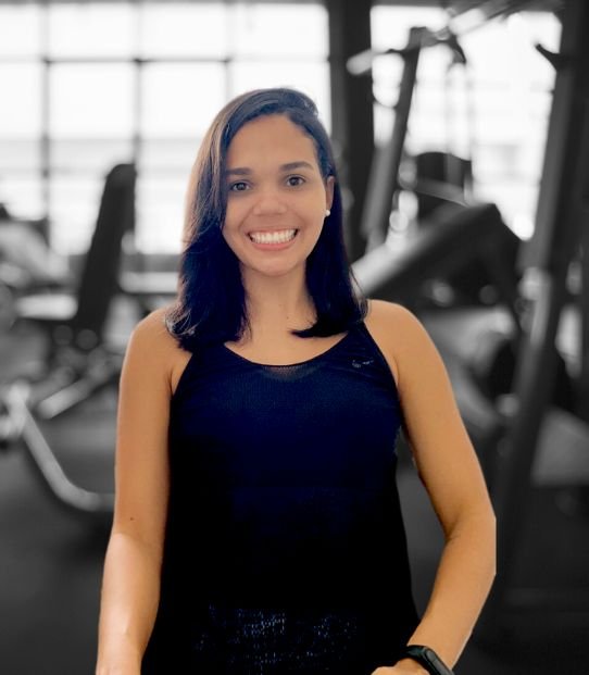 Nathália Sames em treinamento